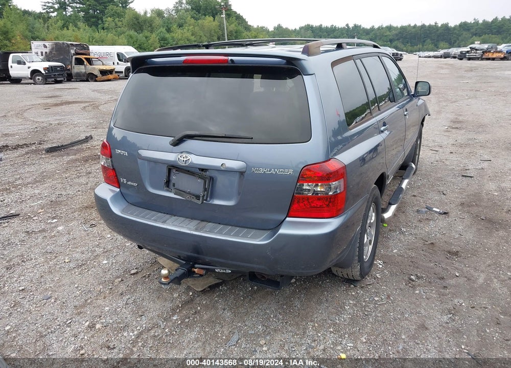 2007 TOYOTA HIGHLANDER V6 VIN: JTEEP21A070198332