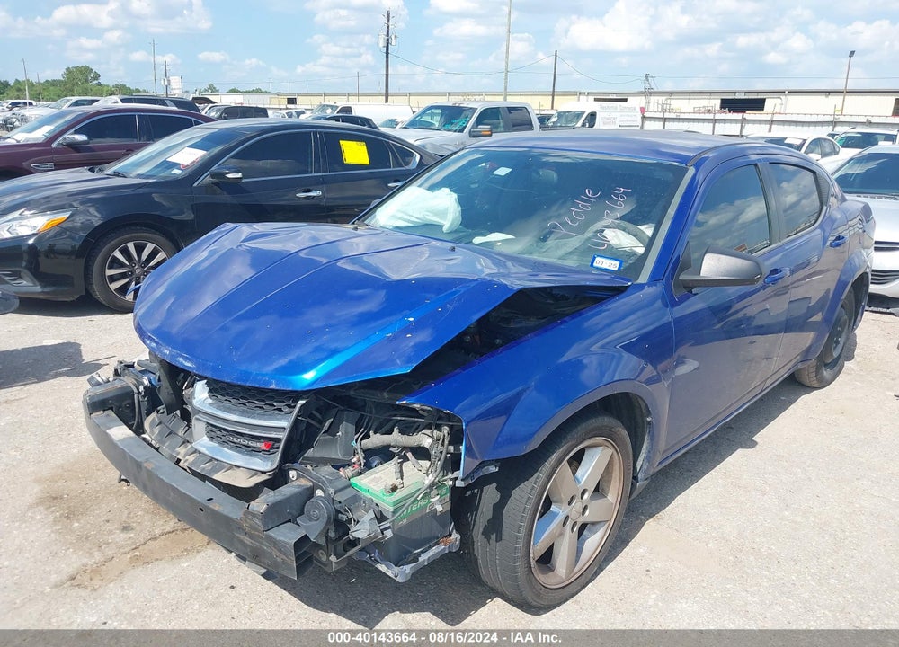 2013 DODGE AVENGER SE VIN: 1C3CDZAB5DN652616