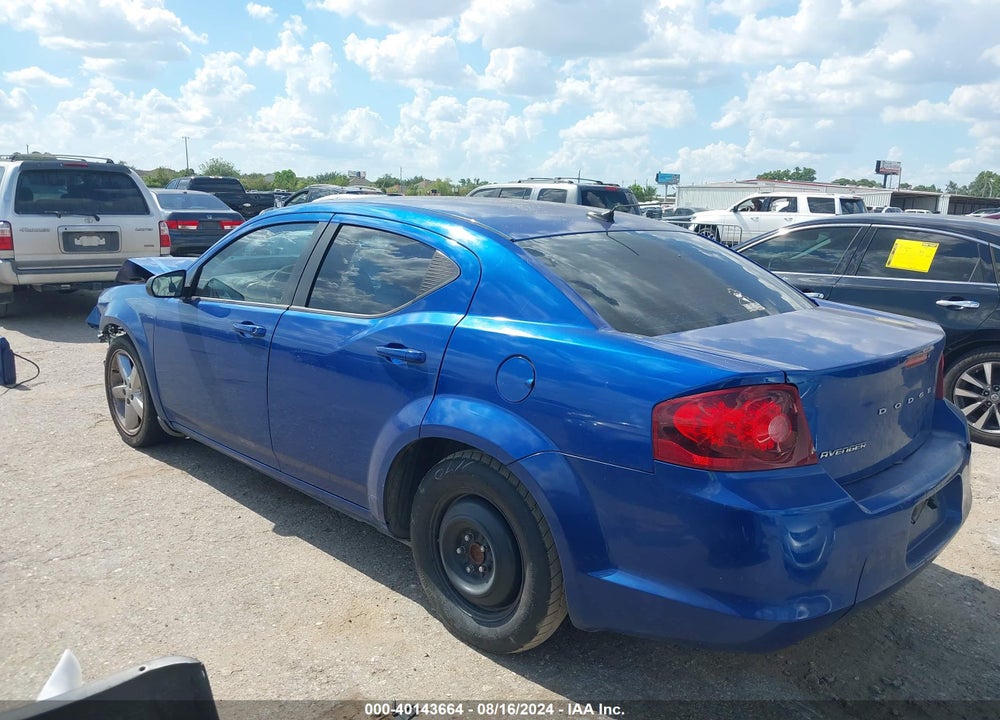 2013 DODGE AVENGER SE VIN: 1C3CDZAB5DN652616