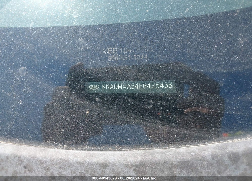 2015 KIA RIO LX VIN: KNADM4A34F6425438