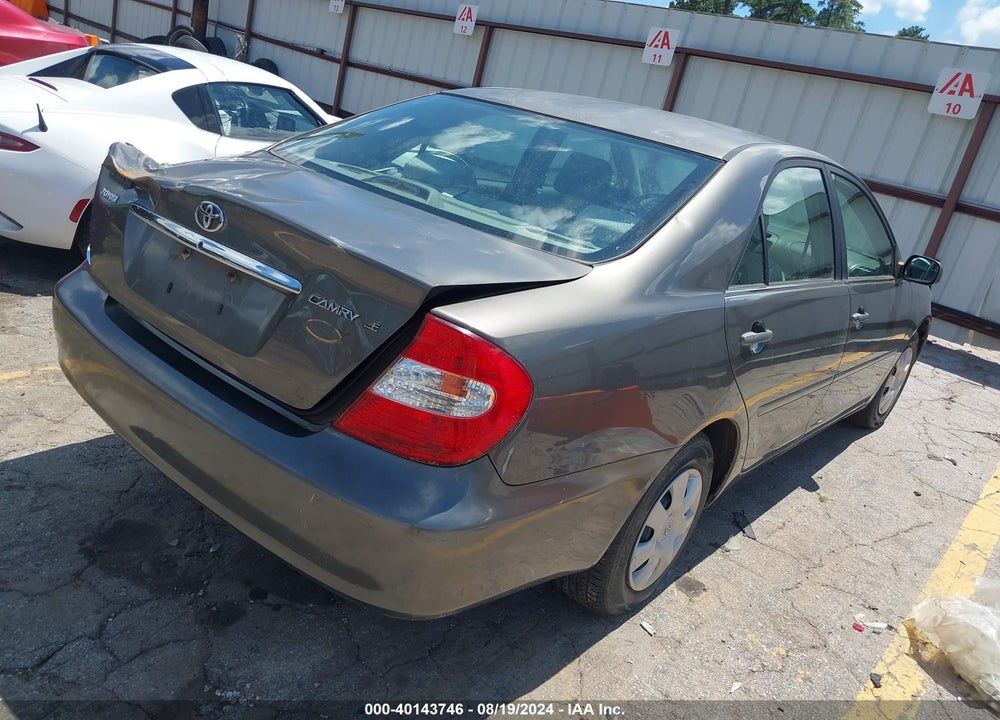 2003 TOYOTA CAMRY LE VIN: 4T1BE32K13U659627