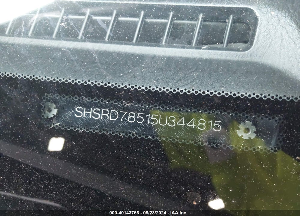 2005 HONDA CR-V LX VIN: SHSRD78515U344815