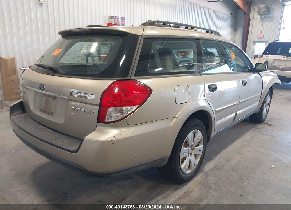 2008 SUBARU OUTBACK VIN: 4S4BP60C287347510