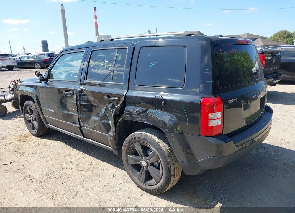 2017 JEEP PATRIOT LATITUDE FWD VIN: 1C4NJPFB5HD153966