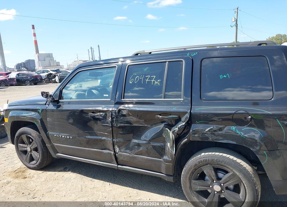 2017 JEEP PATRIOT LATITUDE FWD VIN: 1C4NJPFB5HD153966