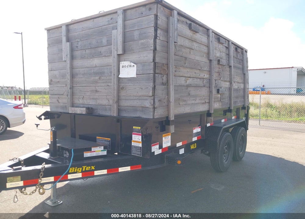 2022 BIG TEX TRAILER CO INC TRAILER VIN: 16V1D1921N5143363