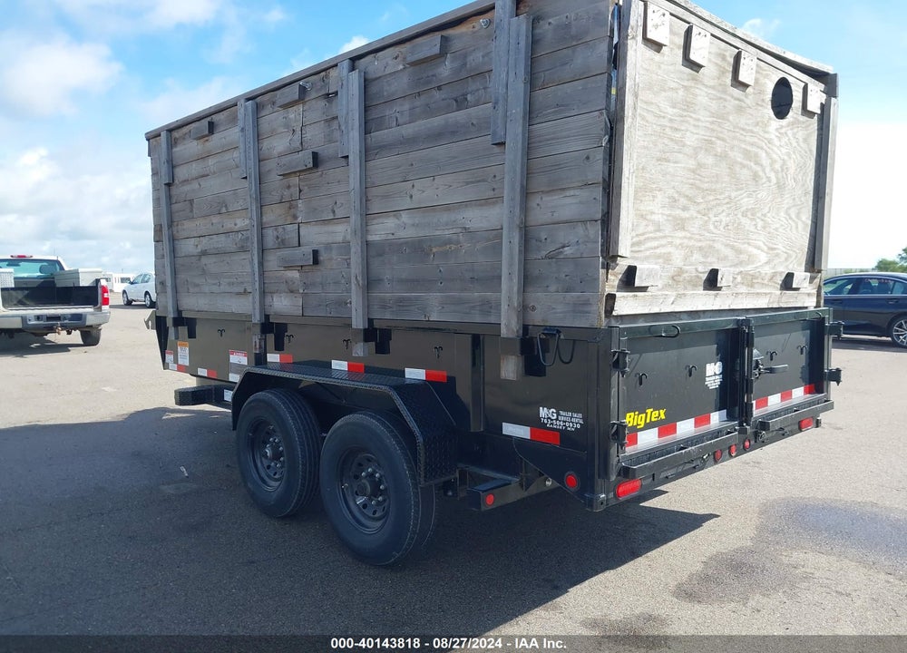 2022 BIG TEX TRAILER CO INC TRAILER VIN: 16V1D1921N5143363