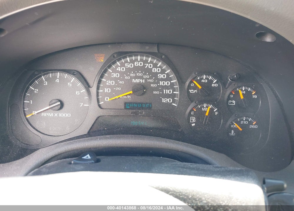 2003 CHEVROLET TRAILBLAZER LS VIN: 1GNDT13S632319527