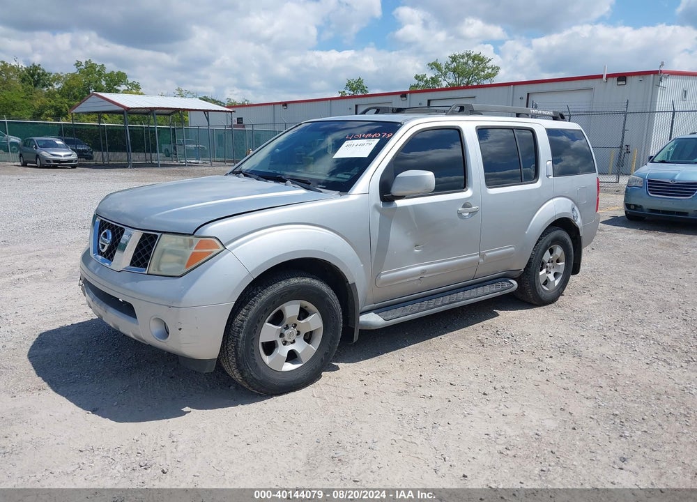 2007 NISSAN PATHFINDER SE VIN: 5N1AR18W57C641562