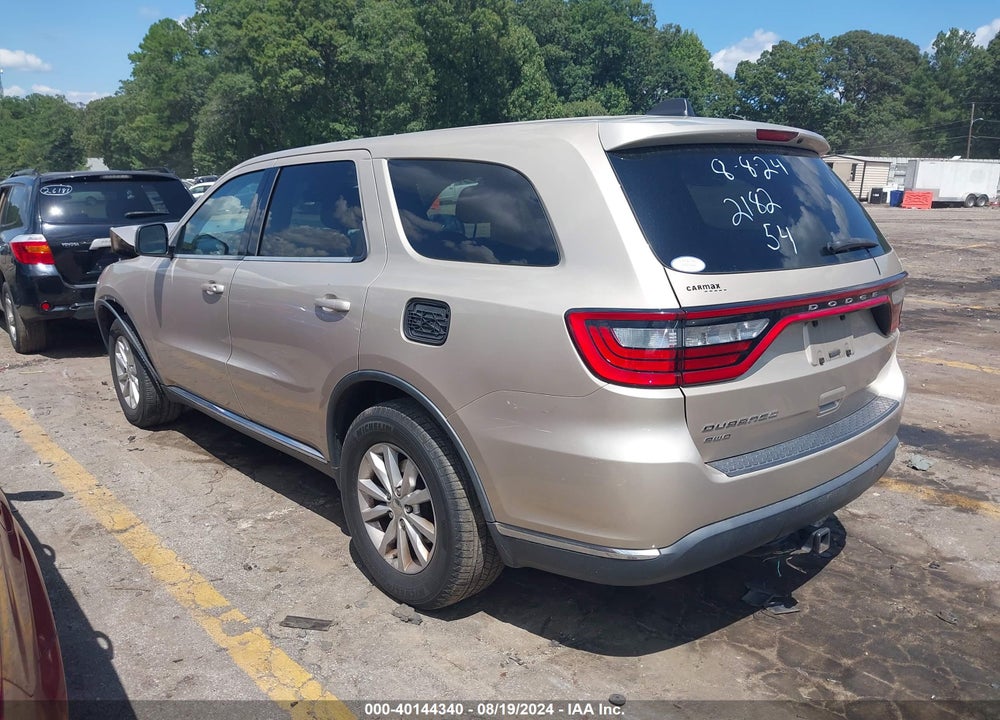 2015 DODGE DURANGO SXT VIN: 1C4RDJAG1FC892182