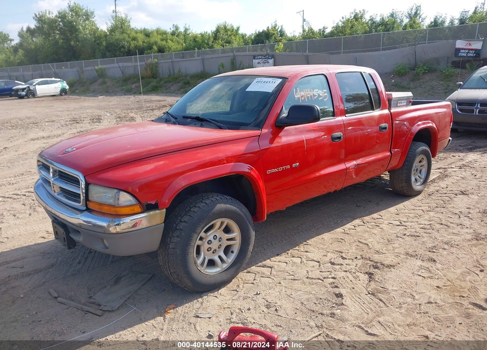 2002 DODGE DAKOTA SLT VIN: 1B7HG48N02S563577