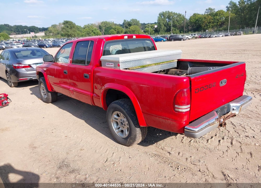 2002 DODGE DAKOTA SLT VIN: 1B7HG48N02S563577