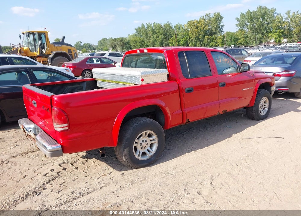 2002 DODGE DAKOTA SLT VIN: 1B7HG48N02S563577