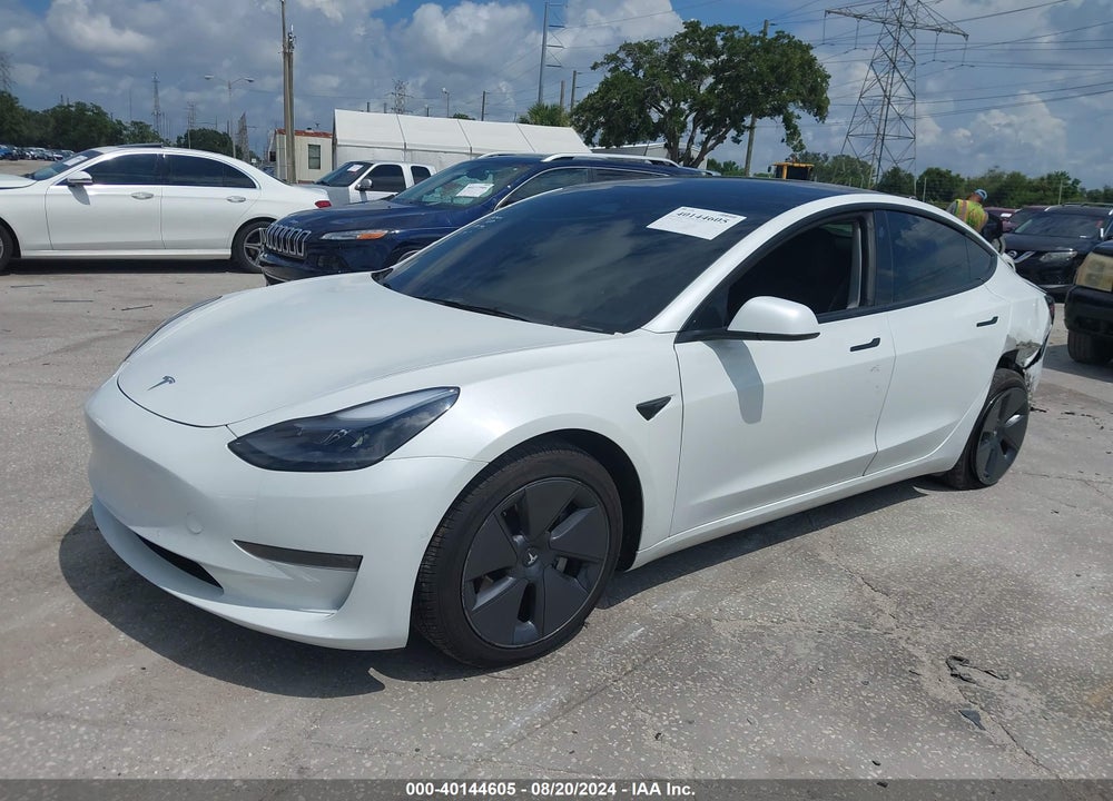 2022 TESLA MODEL 3 REAR-WHEEL DRIVE VIN: 5YJ3E1EA5NF186200