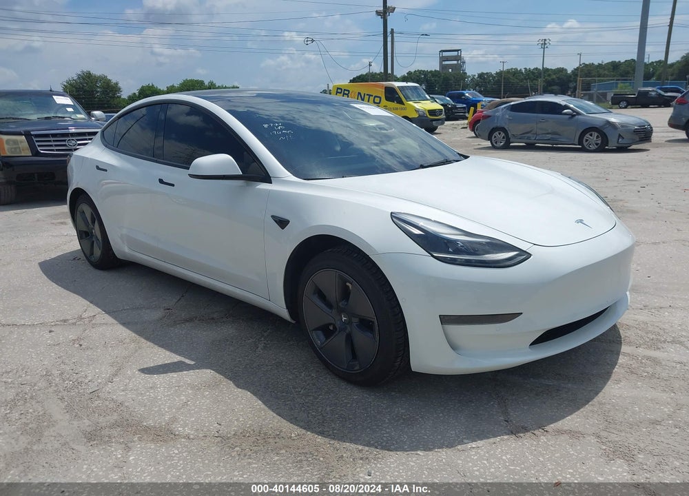 2022 TESLA MODEL 3 REAR-WHEEL DRIVE VIN: 5YJ3E1EA5NF186200