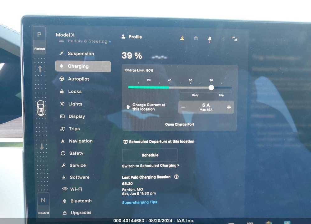 2024 TESLA MODEL X LONG RANGE VIN: 7SAXCDE5XRF446546