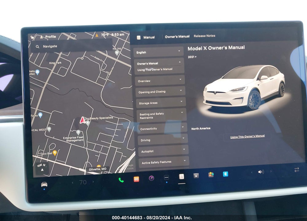 2024 TESLA MODEL X LONG RANGE VIN: 7SAXCDE5XRF446546