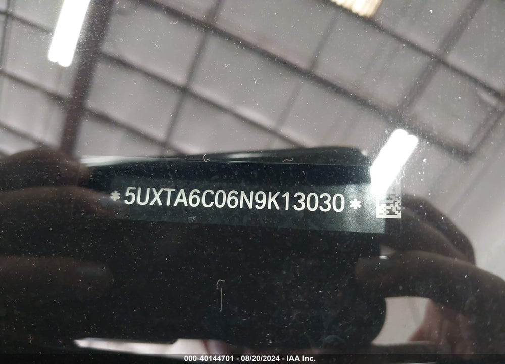 2022 BMW X5 PHEV XDRIVE45E VIN: 5UXTA6C06N9K13030