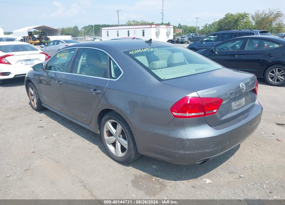 2012 VOLKSWAGEN PASSAT 2.5L SE VIN: 1VWBP7A32CC038433