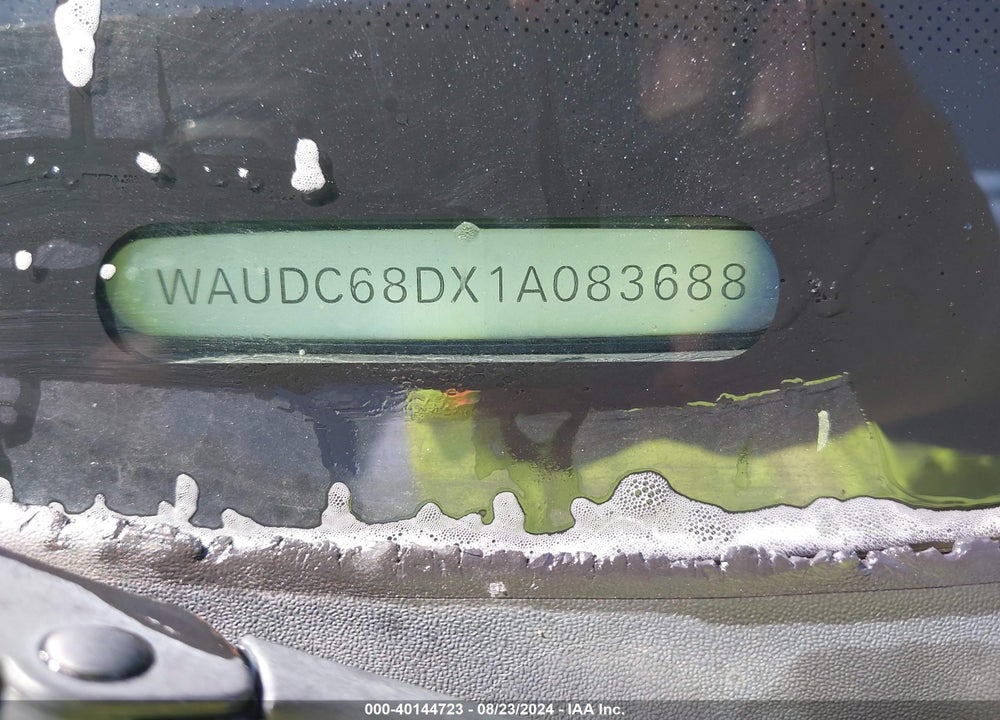 2001 AUDI A4 1.8 T VIN: WAUDC68DX1A083688