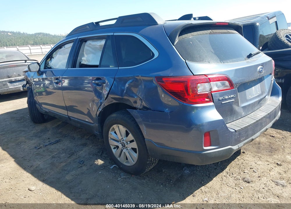 2016 SUBARU OUTBACK 2.5I PREMIUM VIN: 4S4BSACC1G3349624