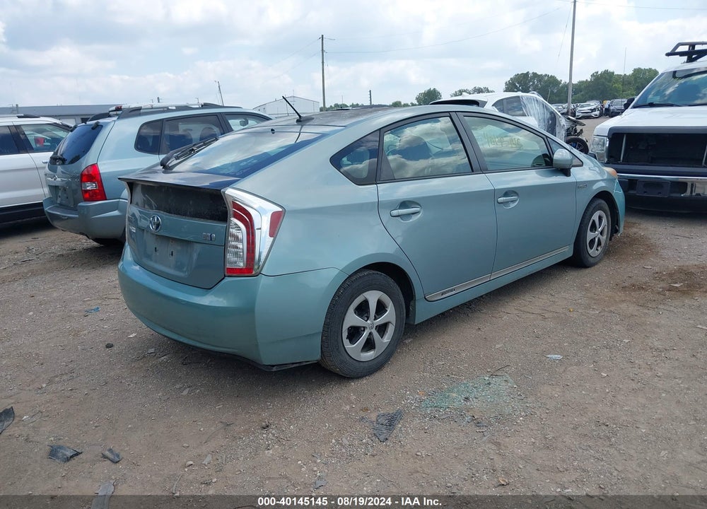 2013 TOYOTA PRIUS THREE VIN: JTDKN3DU5D1635143