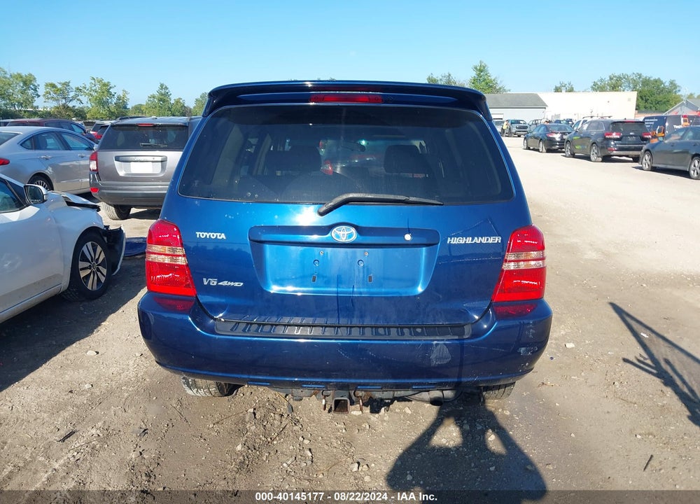 2002 TOYOTA HIGHLANDER LIMITED V6 VIN: JTEHF21AX20048995