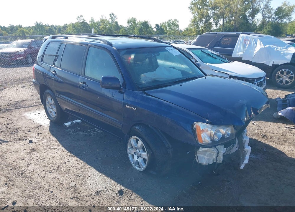 2002 TOYOTA HIGHLANDER LIMITED V6 VIN: JTEHF21AX20048995