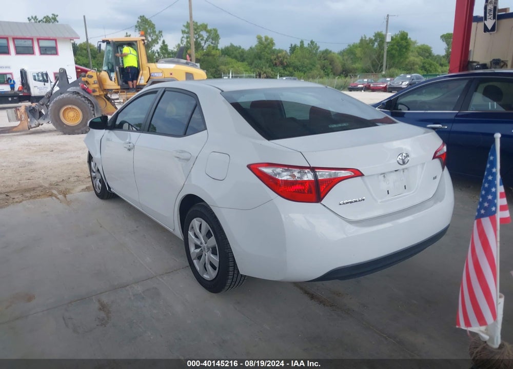 2015 TOYOTA COROLLA LE VIN: 2T1BURHE0FC311234
