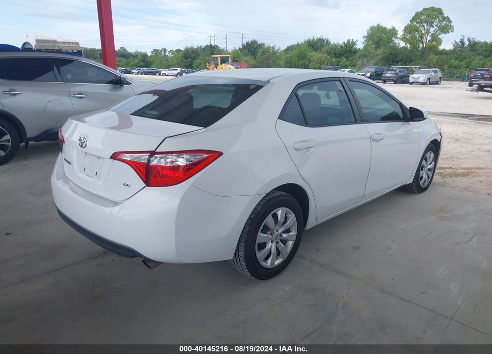 2015 TOYOTA COROLLA LE VIN: 2T1BURHE0FC311234