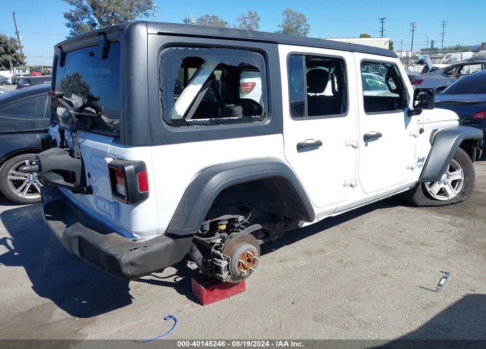 2019 JEEP WRANGLER UNLIMITED SPORT S 4X4 VIN: 1C4HJXDN4KW622549