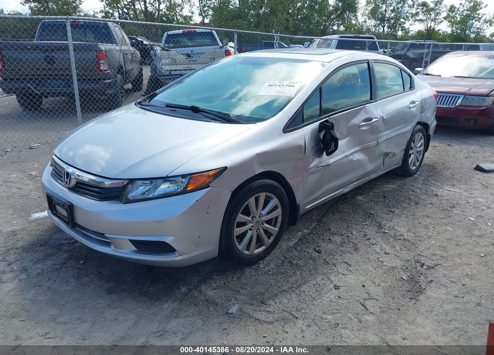 2012 HONDA CIVIC EX VIN: 2HGFB2F81CH510503