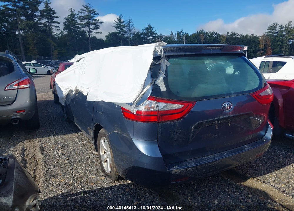 2016 TOYOTA SIENNA L VIN: 5TDZK3DC6GS757340