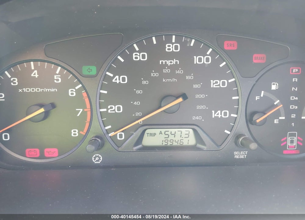 2001 HONDA ACCORD 3.0 EX VIN: 1HGCG22511A015813