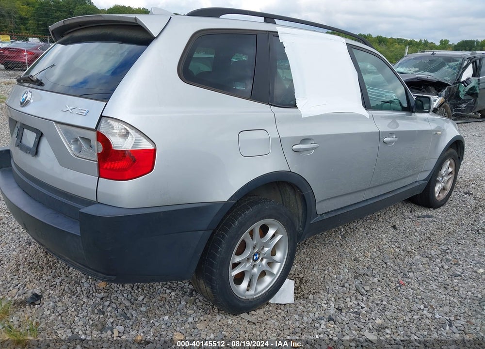 2004 BMW X3 2.5I VIN: WBXPA734X4WC44279