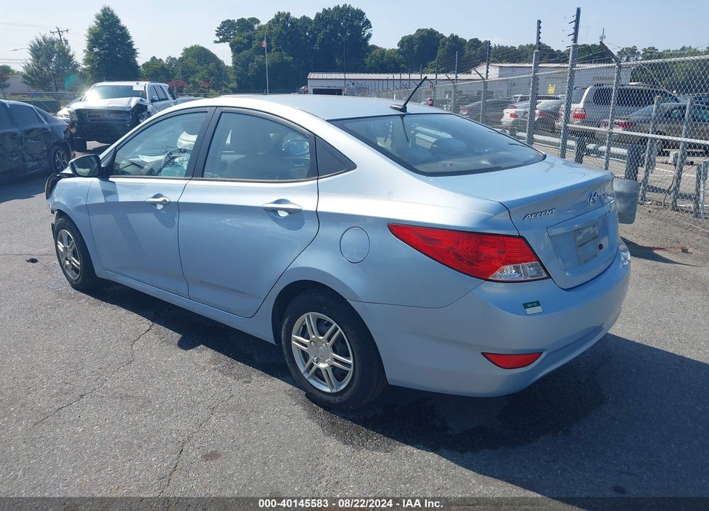 2013 HYUNDAI ACCENT GLS VIN: KMHCT4AE9DU517443