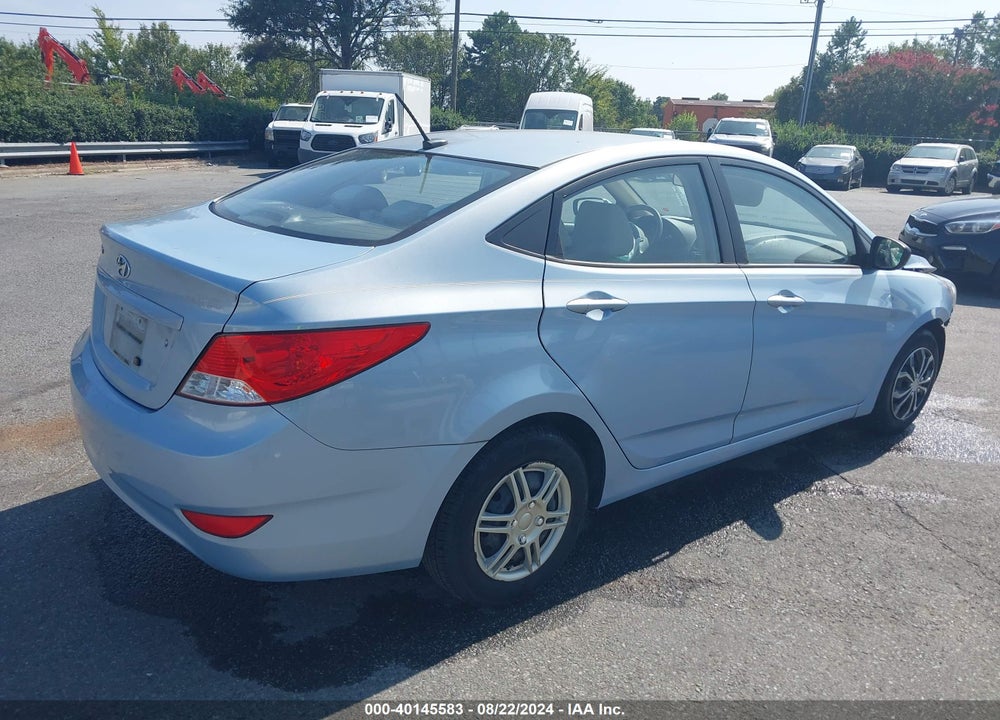 2013 HYUNDAI ACCENT GLS VIN: KMHCT4AE9DU517443