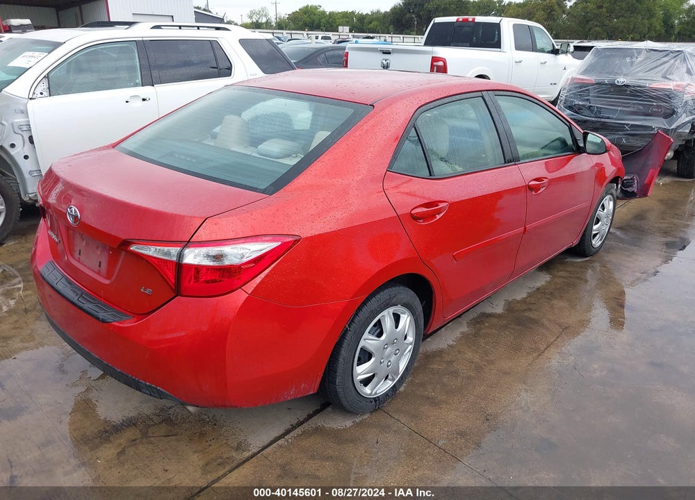 2015 TOYOTA COROLLA LE VIN: 5YFBURHE5FP224526