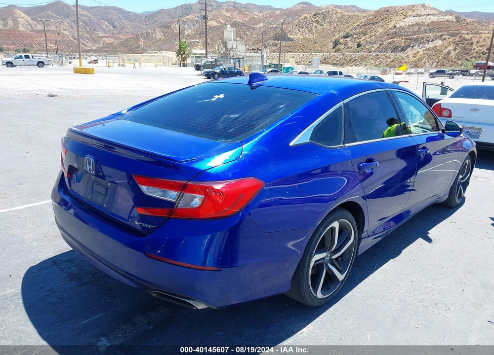 2019 HONDA ACCORD SPORT VIN: 1HGCV1F33KA101411