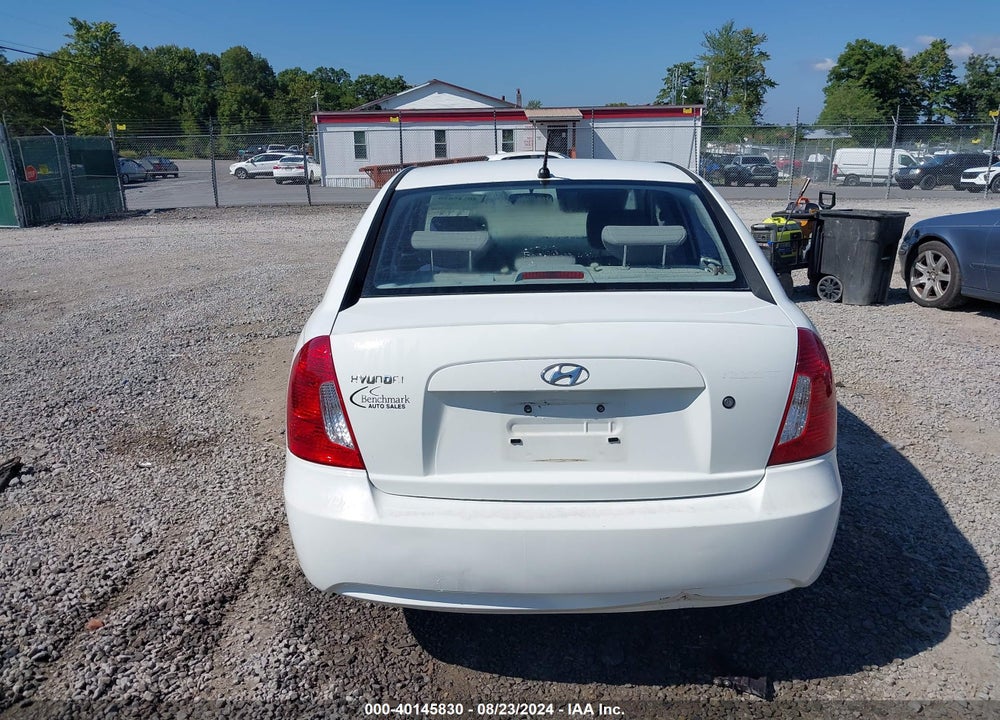 2007 HYUNDAI ACCENT GLS VIN: KMHCN46C87U128377