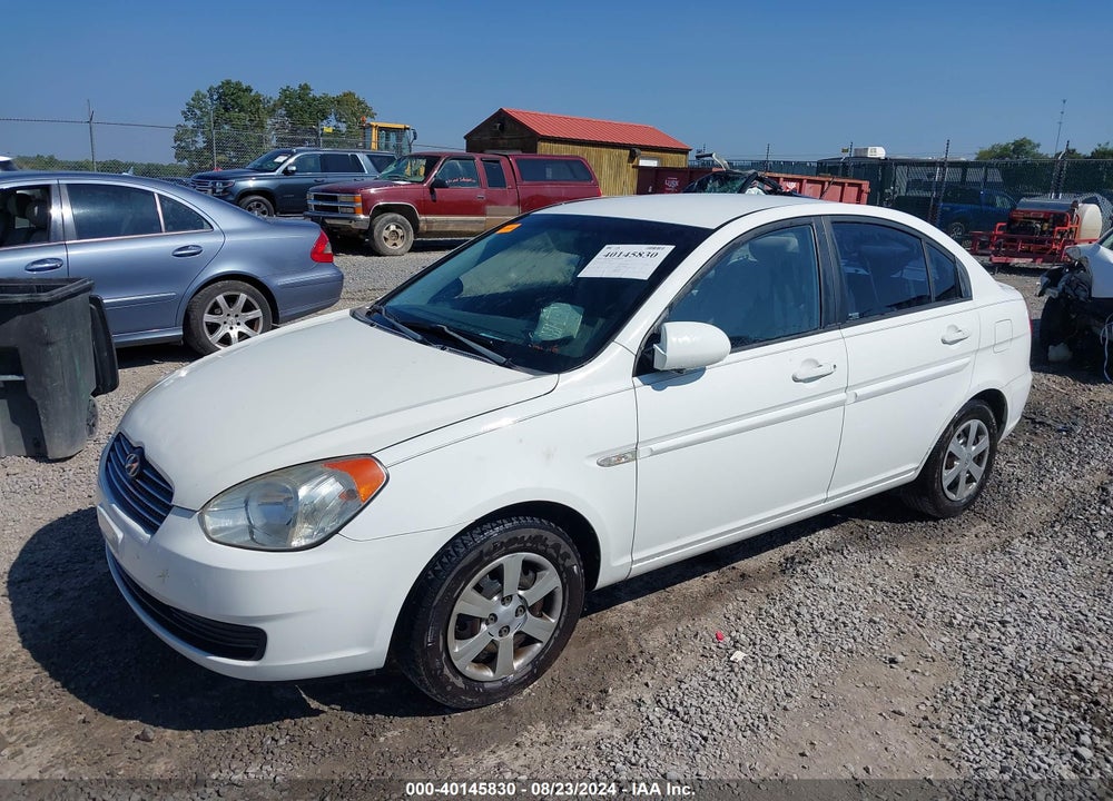 2007 HYUNDAI ACCENT GLS VIN: KMHCN46C87U128377