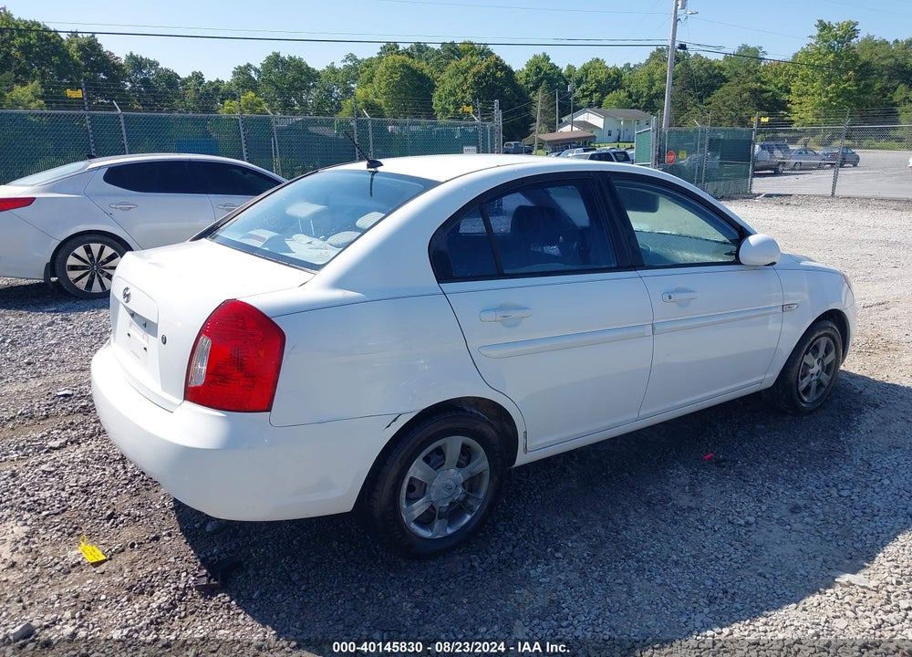 2007 HYUNDAI ACCENT GLS VIN: KMHCN46C87U128377