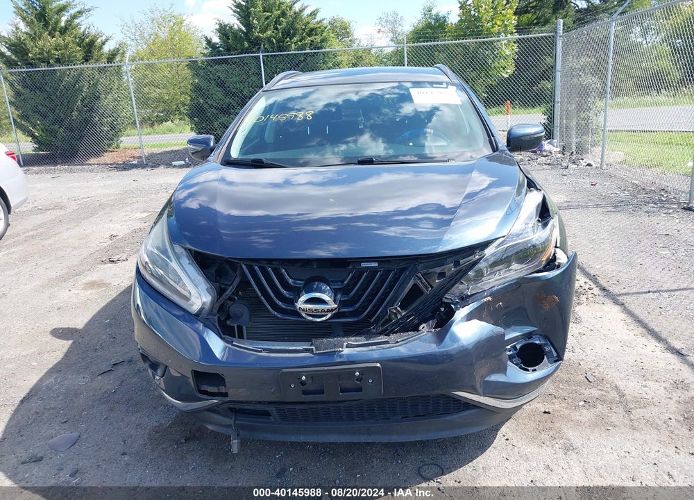 2018 NISSAN MURANO SV VIN: 5N1AZ2MG9JN124409
