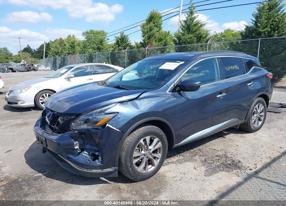 2018 NISSAN MURANO SV VIN: 5N1AZ2MG9JN124409