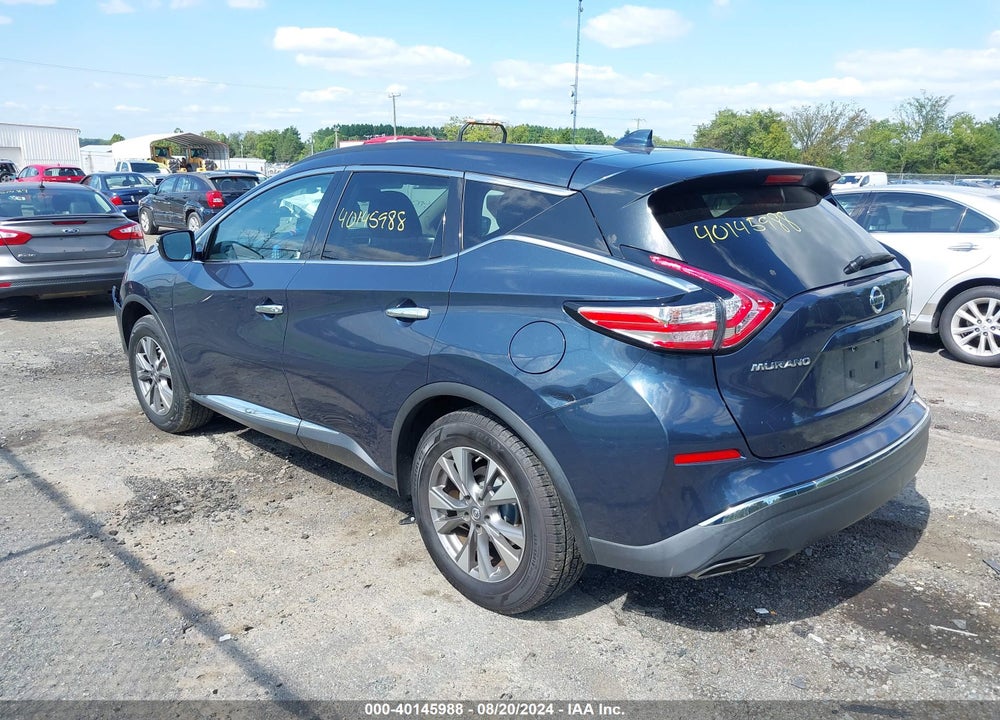 2018 NISSAN MURANO SV VIN: 5N1AZ2MG9JN124409