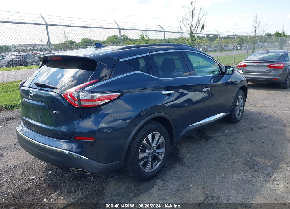 2018 NISSAN MURANO SV VIN: 5N1AZ2MG9JN124409