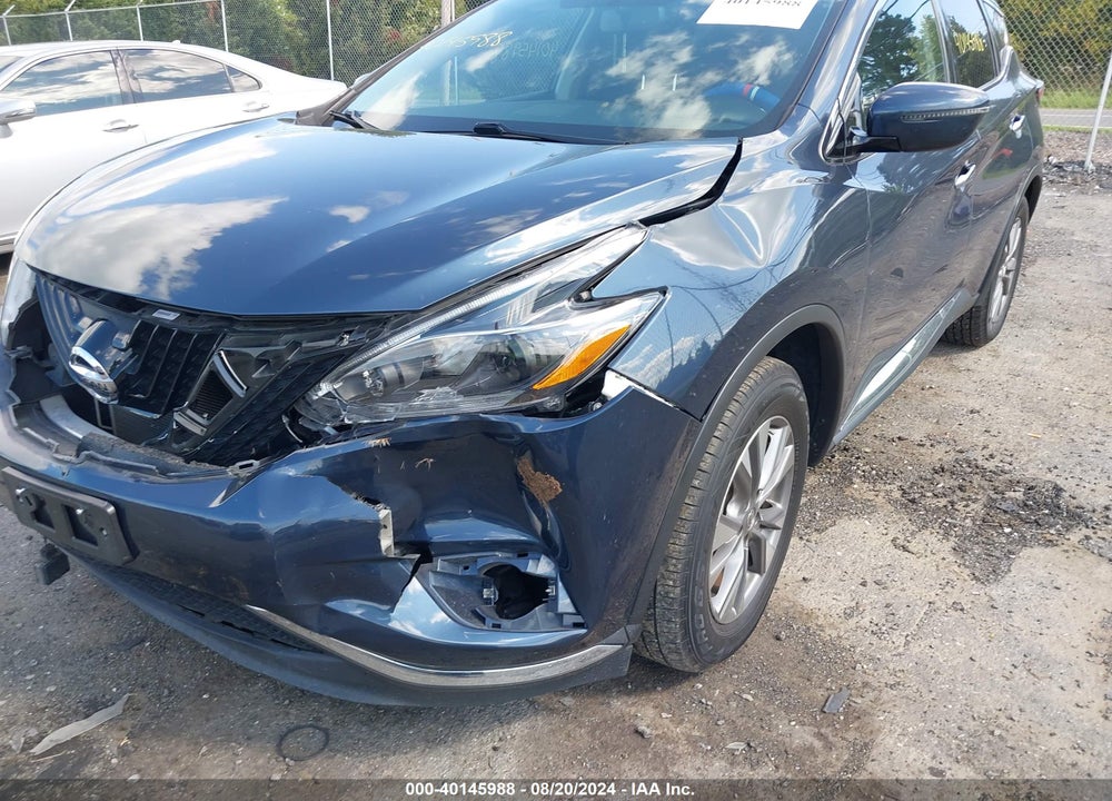 2018 NISSAN MURANO SV VIN: 5N1AZ2MG9JN124409