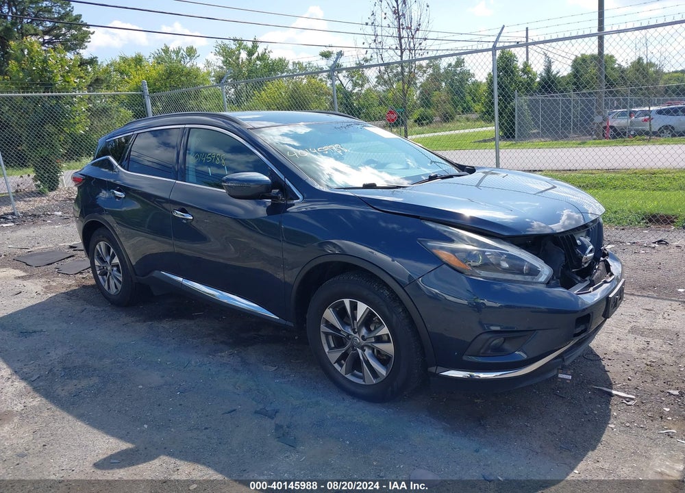 2018 NISSAN MURANO SV VIN: 5N1AZ2MG9JN124409