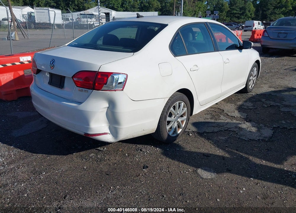 2012 VOLKSWAGEN JETTA 2.5L SE VIN: 3VWDP7AJ1CM384253