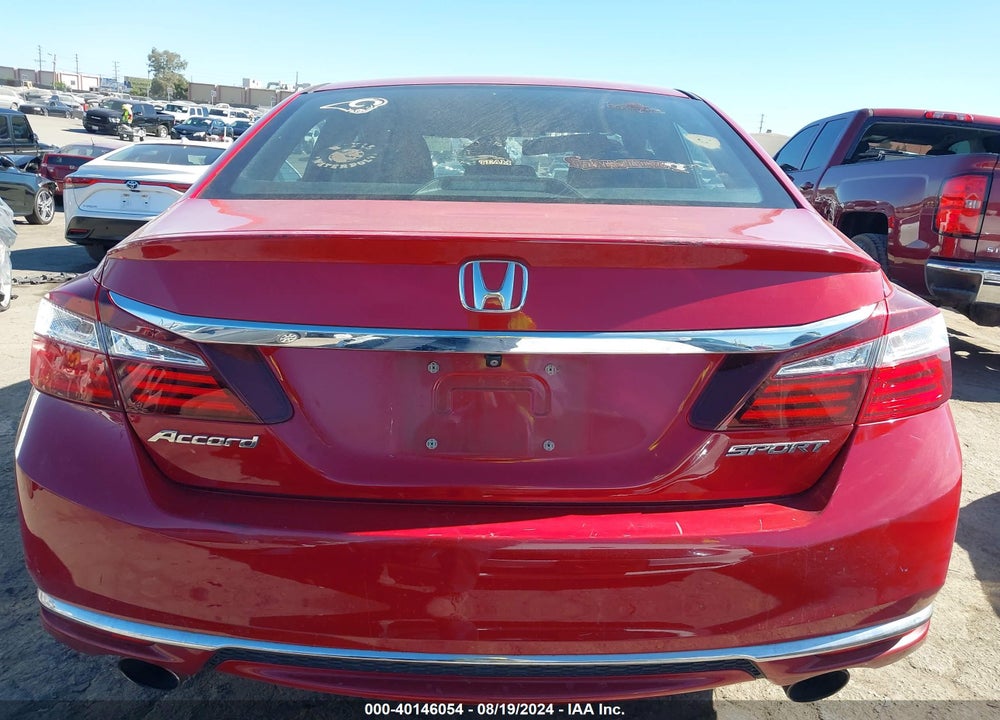2016 HONDA ACCORD SPORT VIN: 1HGCR2F50GA096817